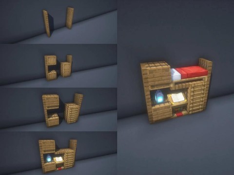 我的世界书桌床怎么做[图1]